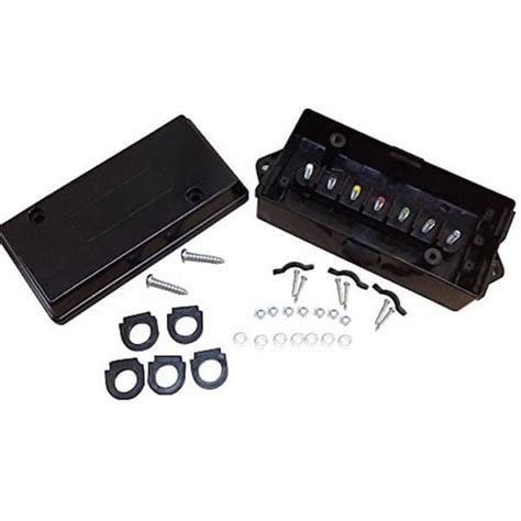 maxxhaul harness junction box for 7/6-way trailer wire connectors 80763|6 way trailer connector diagram.